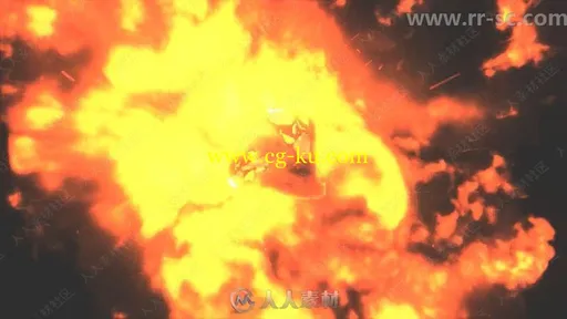 火焰碰撞爆炸特效Logo演绎动画AE模板的图片1