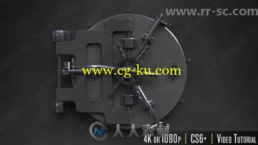 4K保险柜解锁特效Logo演绎动画AE模板的图片1