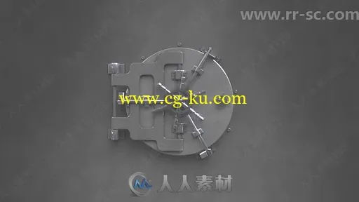 4K保险柜解锁特效Logo演绎动画AE模板的图片3