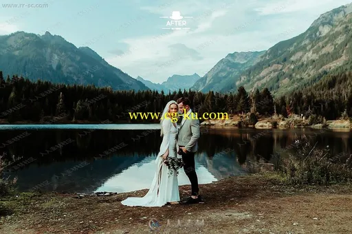 森系风格婚礼摄影对比冷色调Lightroom预设的图片8