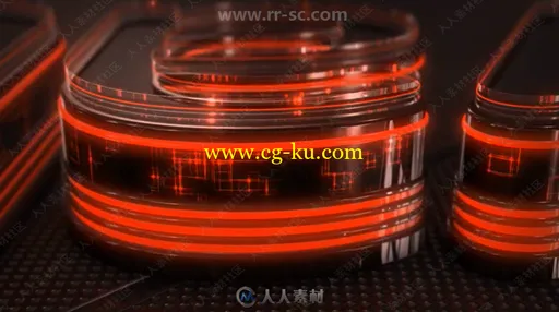 3D英文字母霓虹灯效果LOGO动画演绎AE模板合集的图片3