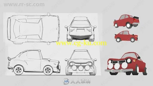 插画师从2D转3D工作流程视频教程第二季的图片2