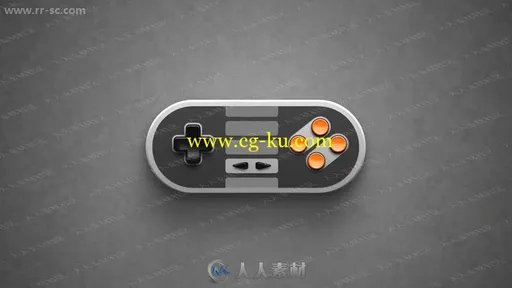 创意游戏开始手柄马赛克logo动画演绎AE模板的图片1