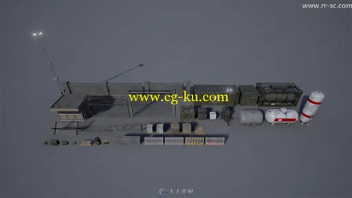 射击游戏军事基地场景UE4游戏素材资源的图片1