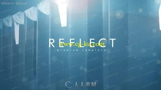 华丽唯美银色光柱反射人物介绍颁奖典礼AE模版的图片2