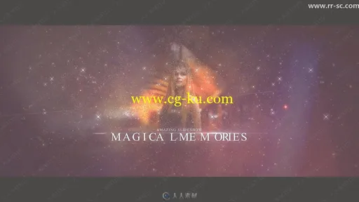 魔幻粒子特效创意设计幻灯片AE模板的图片1