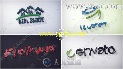 建筑结构风格Logo演绎动画AE模板的图片2