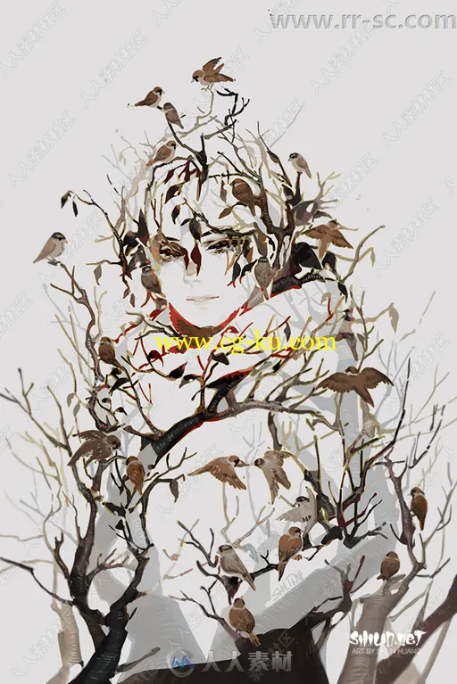 概念画师人物插画实例视频教程的图片1