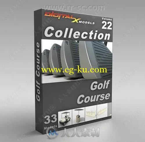 33组高尔夫俱乐部会所球场相关3D模型合集的图片1