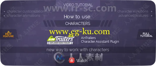 动态人物角色生成器图形元素AE模板合集的图片3