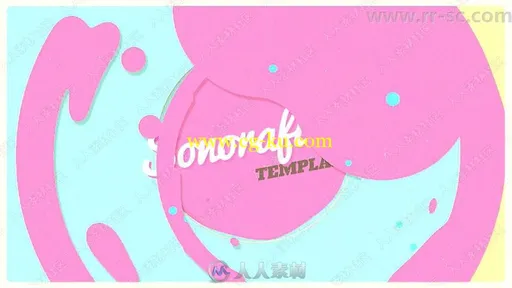 有趣彩色转场过渡演绎动画AE模板的图片1