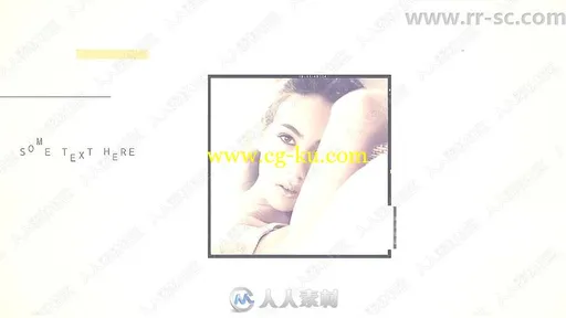 现代简约几何图形滑动相册动画AE模板的图片1