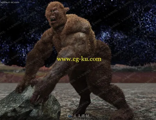 适用多种类型不同颜色较短皮毛3D模型的图片3