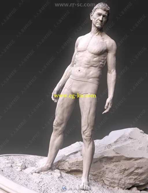 不同眉色眼球智慧精灵男性角色3D模型合集的图片2