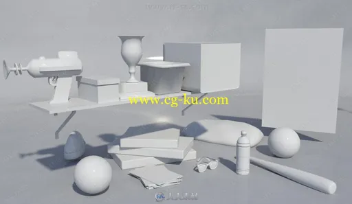 杂乱清洁对比男性青少年卧室室内设计3D模型合集的图片2
