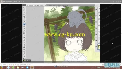 来自古风Q版插画系列视频教程的图片3