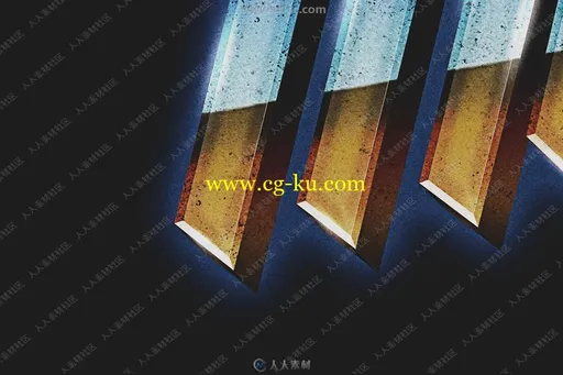 80年代色彩不一金属风格字体特效psd字模的图片3