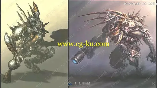游戏怪物角色插画实例视频教程的图片3