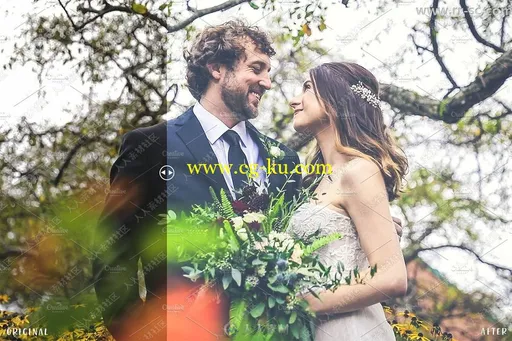 50组浪漫婚纱照调色预设Lightroom模板的图片1