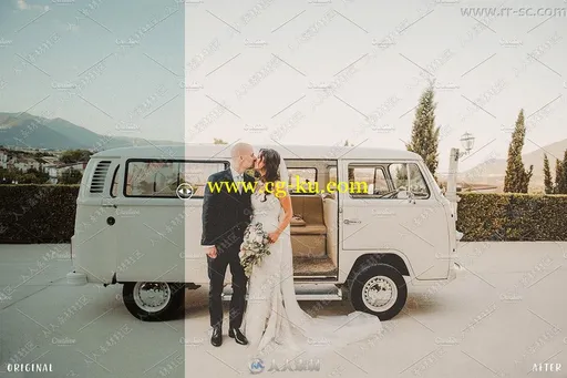 50组浪漫婚纱照调色预设Lightroom模板的图片2