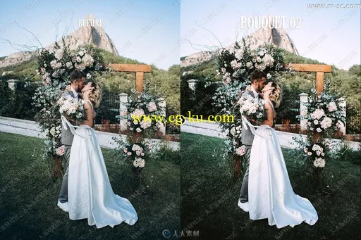 婚礼照片唯美调色艺术特效PS动作的图片3