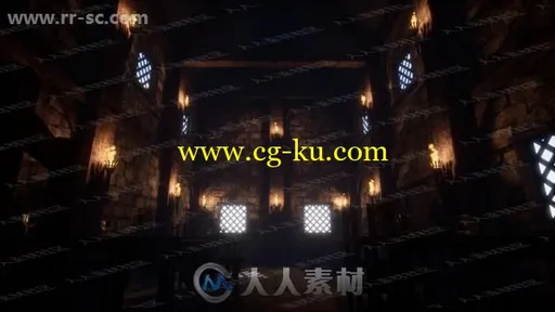 4K材质中世纪奇幻大气酒馆蓝图环境UE4游戏素材资源的图片1