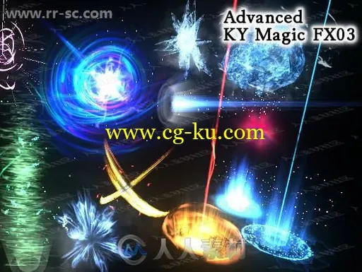 30组多彩射线光圈龙卷风光束粒子系统Unity游戏素材资源的图片2