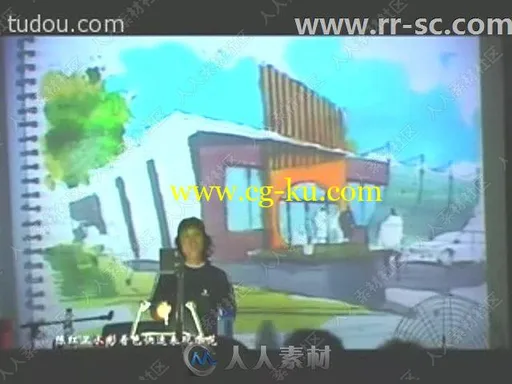 庐山手绘克笔空间设计视频教程的图片2