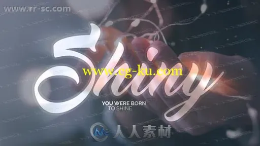 朦胧感唯美优雅婚礼文字推进转场过渡AE模板的图片1