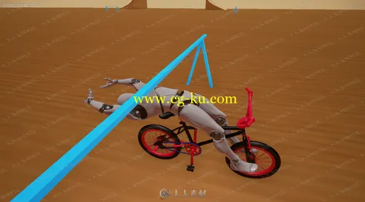 三组自行车轨道坡道移动控速蓝图UE4游戏素材资源的图片2