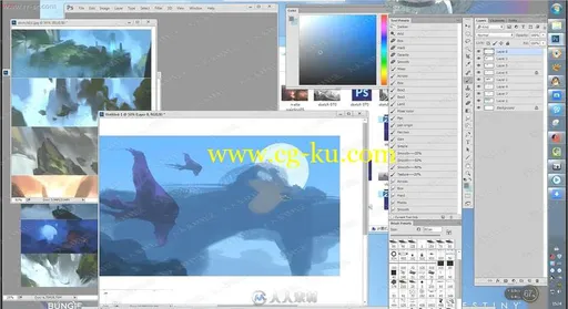 来自插画师饺子Origin design场景原画设计第三期视频教程的图片2