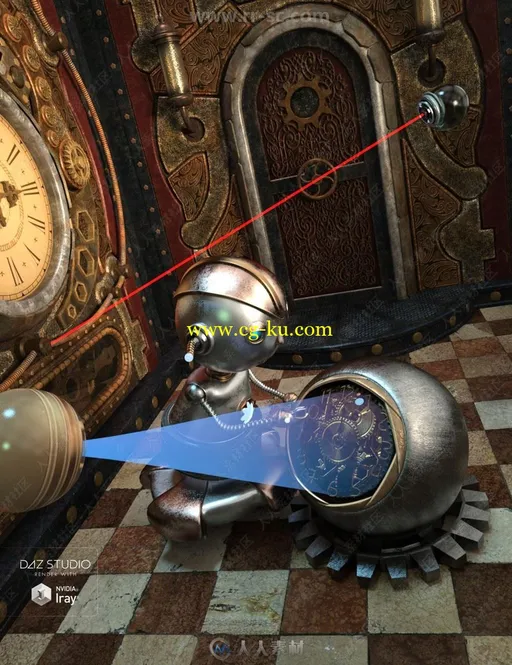 未来先进高科技控制眼睛无人机3D模型合集的图片6