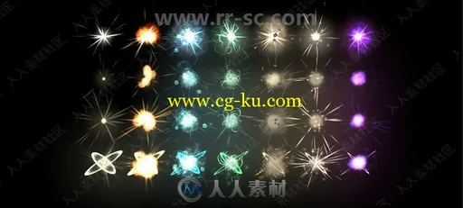 28组炫酷多彩游戏粒子碰撞爆炸特效Unity游戏素材资源的图片2