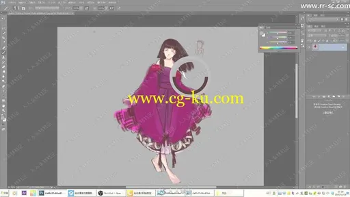 日韩风人物插画基础入门实例视频教程的图片3