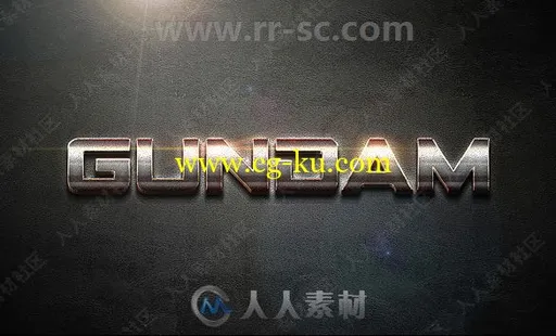 3D闪耀金属质感光晕艺术特效PSD字模第十季的图片3