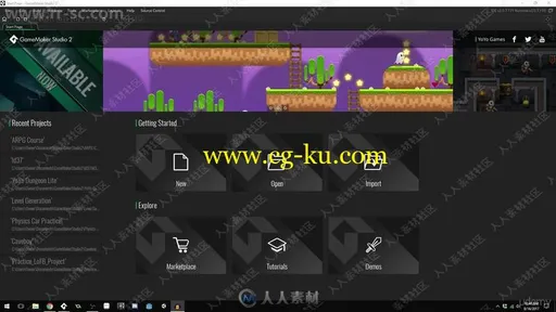GameMaker Studio 2制作RPG角色扮演游戏训练视频教程的图片1