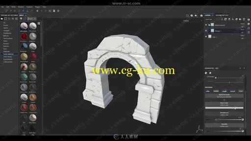 Substance Painter风格化建筑材质制作视频教程的图片2