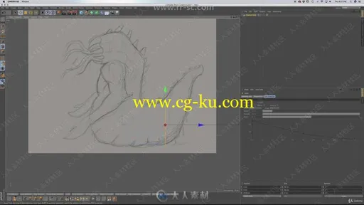 C4D恐怖科幻蠕虫生物实例制作视频教程的图片1