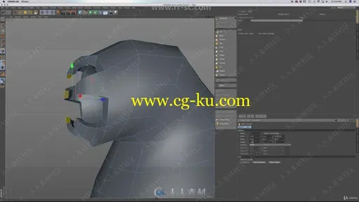 C4D恐怖科幻蠕虫生物实例制作视频教程的图片2