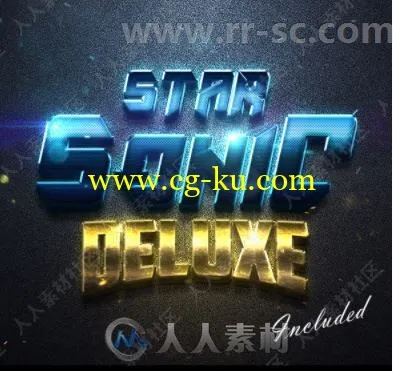 3D时尚暗色系光泽金属质感艺术特效PSD字模第四季的图片1
