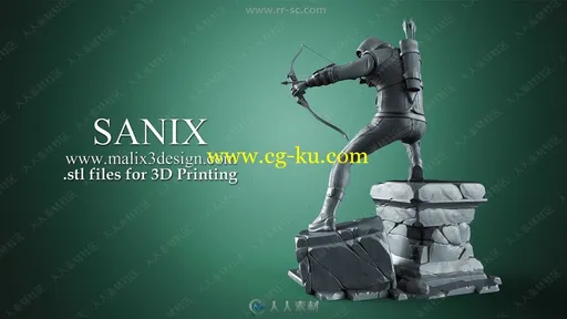 经典威漫绿箭侠影视英雄角色3D模型的图片3