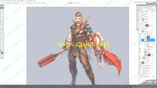 韩国LenN画师插画绘制视频教程的图片3