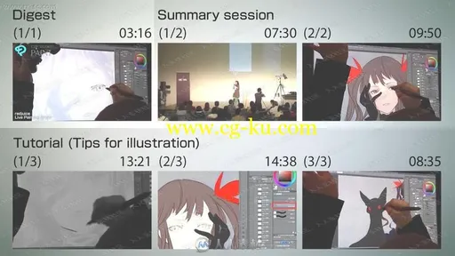 Redjuice现场角色绘画Painting in MANSAI[SUB]中文字幕教程的图片3
