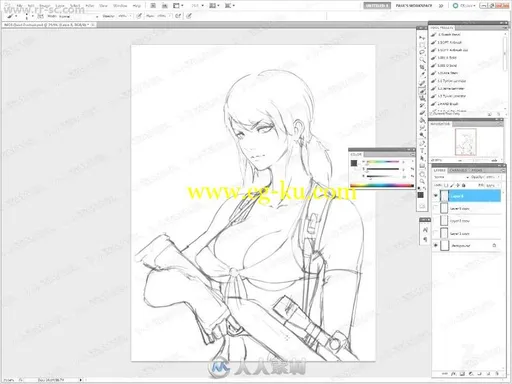 超级厉害画女性画师2部干货教学视频教程的图片2