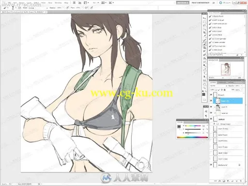 超级厉害画女性画师2部干货教学视频教程的图片3