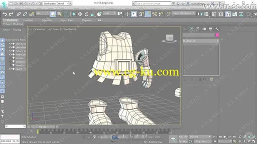 3dsmax中UV贴图布局技术视频教程的图片3