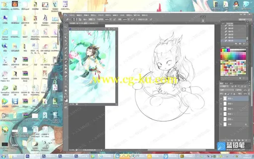古风画师痕迹指尖糖人物插画PS高级视频教程的图片3