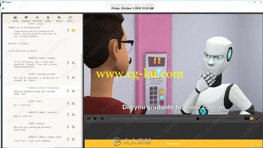 Plotagon制作3D预览动画电影视频教程的图片3