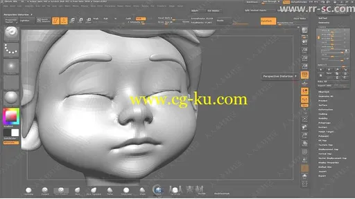 ZBrush雕刻卡通人物角色模型及角色表情教程的图片3