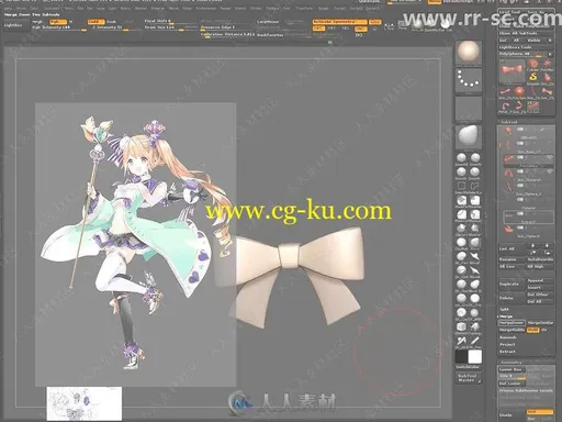 zbrush日式卡通完整雕刻流程视频教程的图片3
